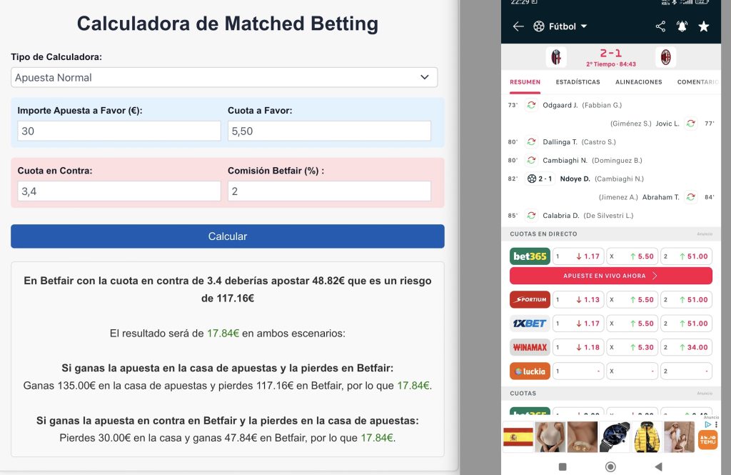 ganando dinero haciendo trading y matched betting