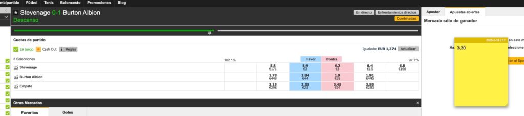 probando el trading en las apuestas deportivas