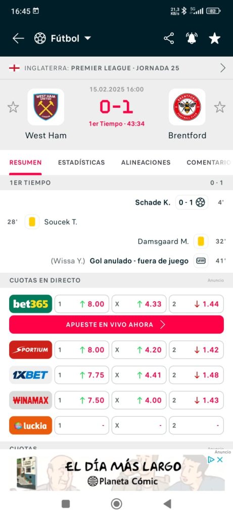 resultado apuesta trading y matched betting west ham vs brentford