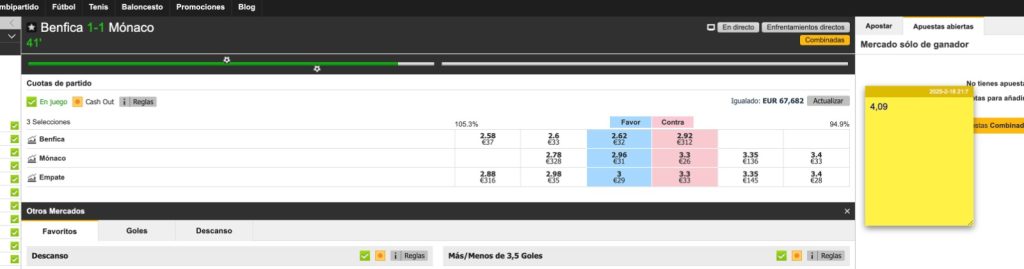 trading con matched betting en gananciaasegurada.com